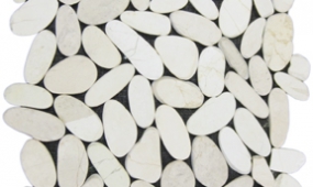 White Sliced Pebbles