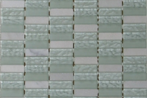 White 58x2 Glass Stone