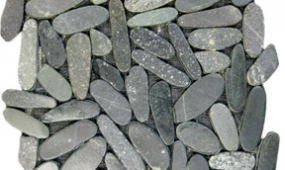 Black Sliced Pebbles